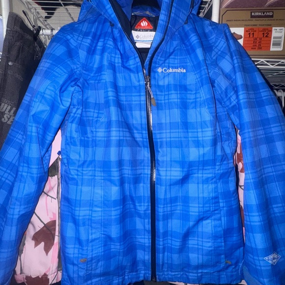 Columbia Jackets & Blazers - Columbia Blue Plaid Ski Jacket